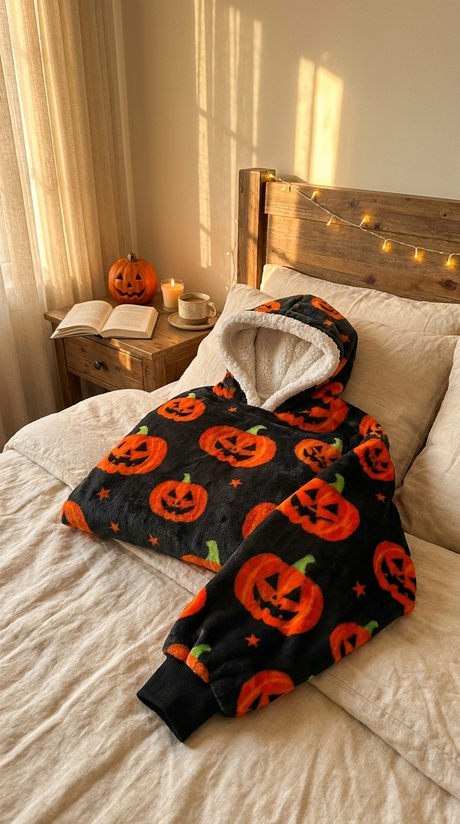 Jack-O’-Lantern print in a room